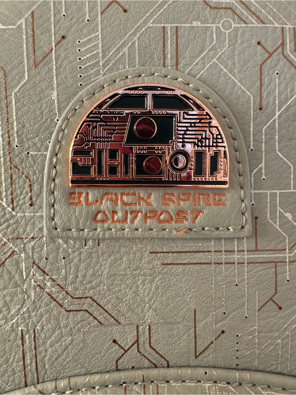 Loungefly Star Wars R2-D2 Circuit Mini Backpack - Gray & Rose Gold Accents - Picture 9 of 11